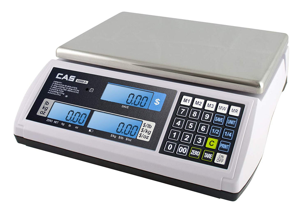 CAS S-2000 Low-Profile Price Computing - Legal for Trade Scale